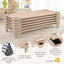 Kids Stackable Daycare Cot Pack of 6 with Detachable Oxford Cloth - Beige