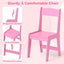 Ensemble Bureau et Chaise pour Enfants avec Rangement - Rose