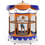 64 Inch Kids Trampoline with Canopy & Safety Net - Orange