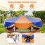 64 Inch Kids Trampoline with Canopy & Safety Net - Orange