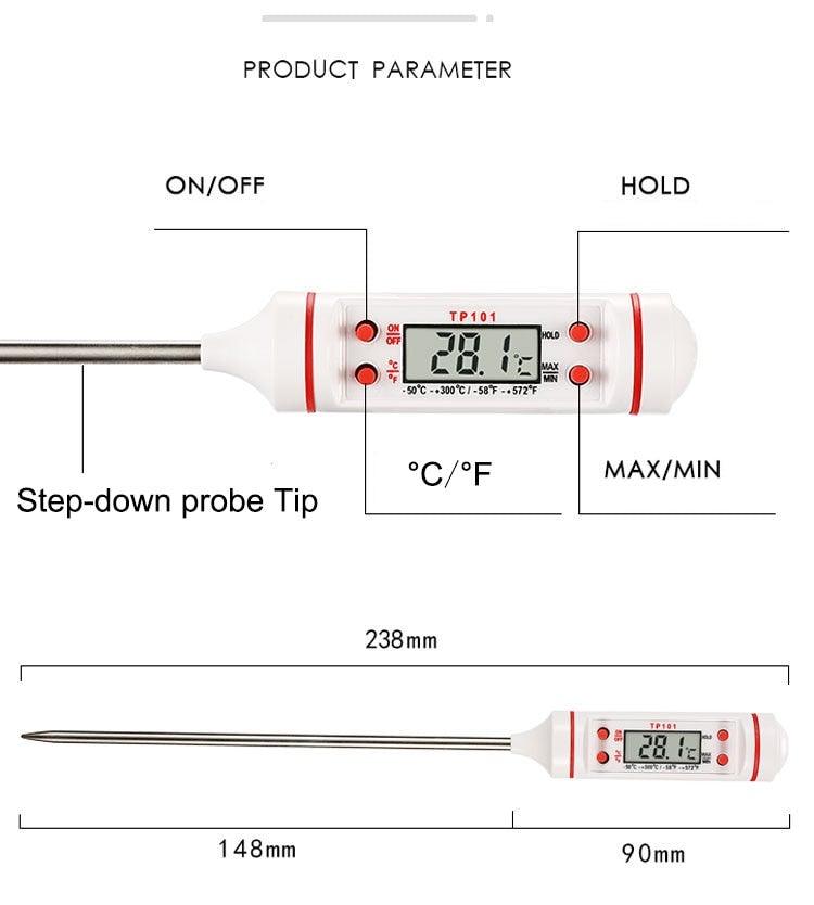 Premium Instant-Read Digital Kitchen Thermometer