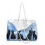 Bolsa de fin de semana Kitties on Blue Block