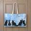 Bolsa de fin de semana Kitties on Blue Block