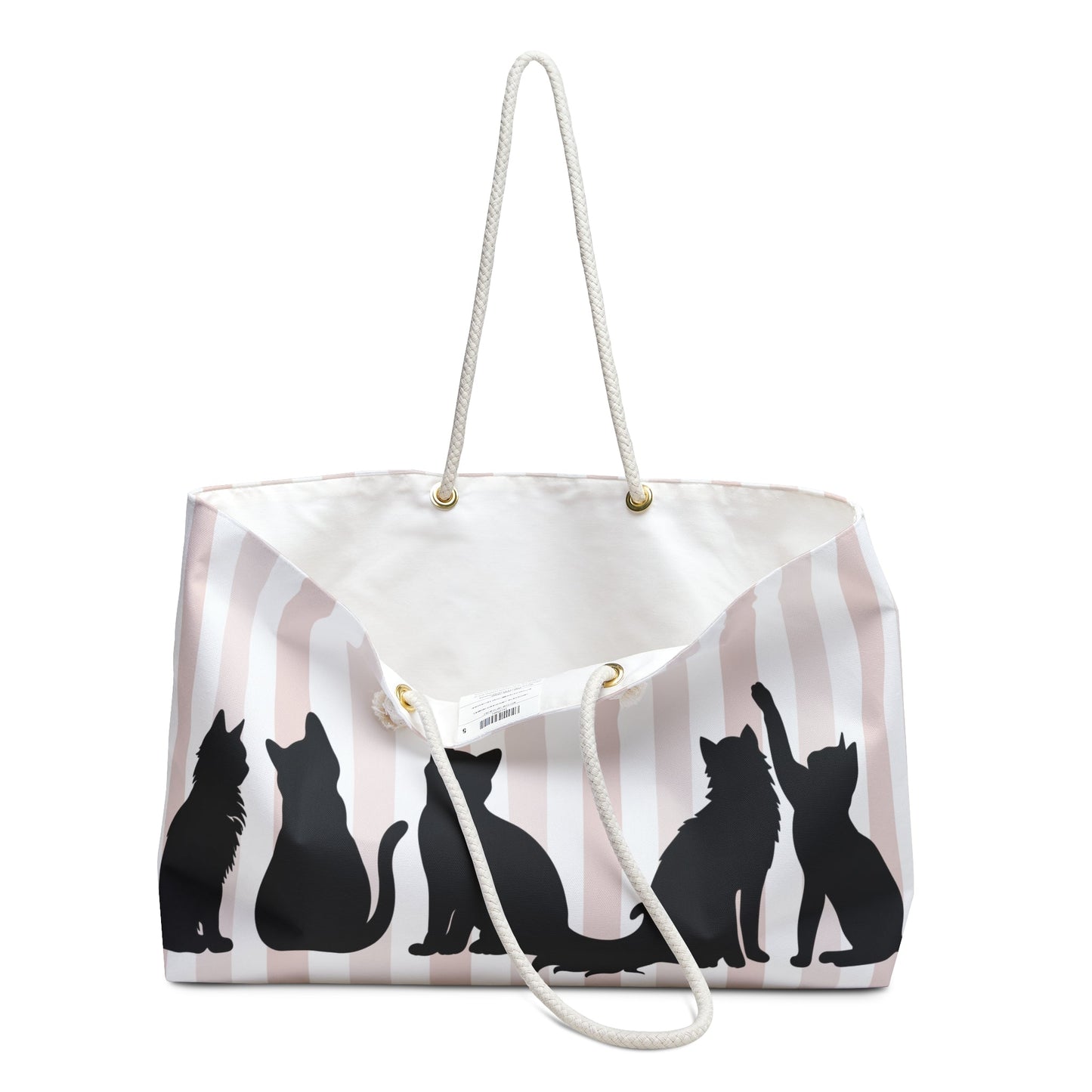 Sac de week-end Kitties on Stripes