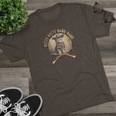 Kitty Kitty Bang Bang Unisex Tri-Blend Crew Tee