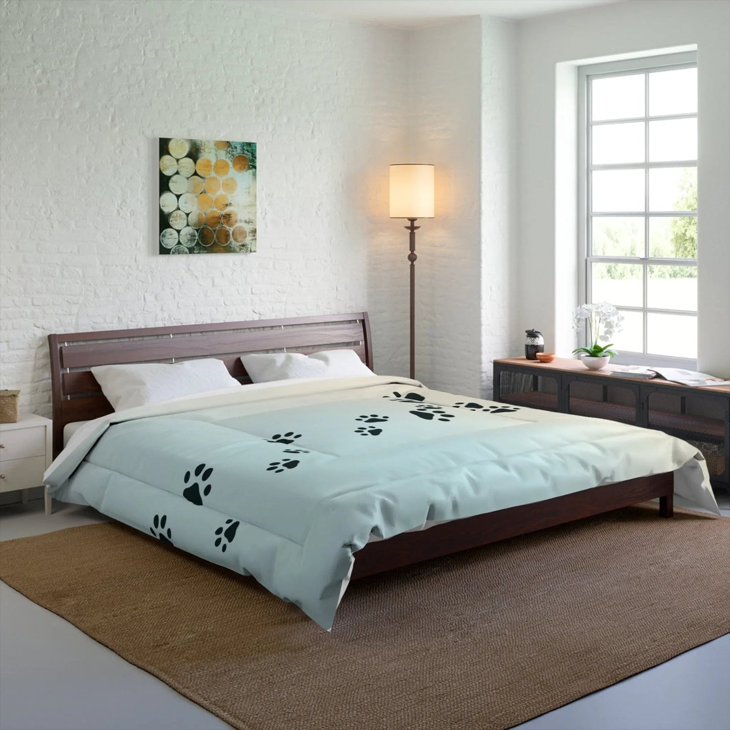 Couette Kitty Tracks - Literie Confortable pour Amoureux des Animaux