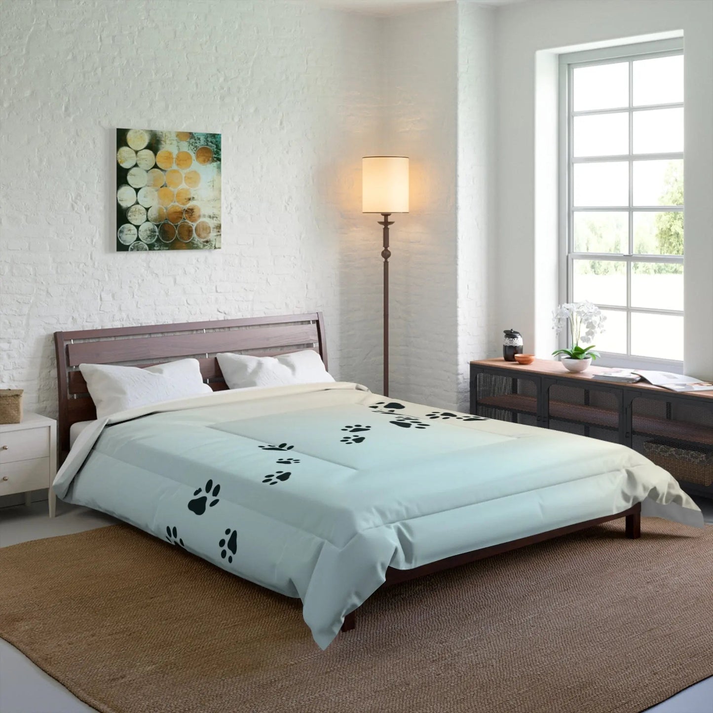 Couette Kitty Tracks - Literie Confortable pour Amoureux des Animaux