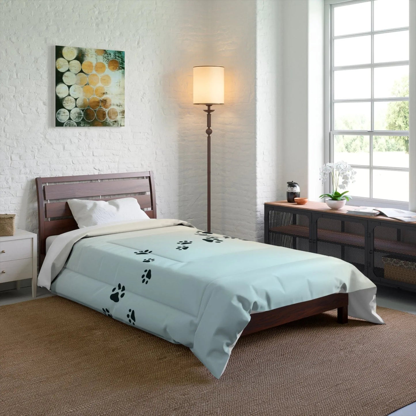 Couette Kitty Tracks - Literie Confortable pour Amoureux des Animaux