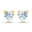 Pendientes de Topacio Azul Genuino de 0.70 Quilates en Oro Amarillo de 14K