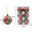 Vibrant Glitter Christmas Balls - Set of 6