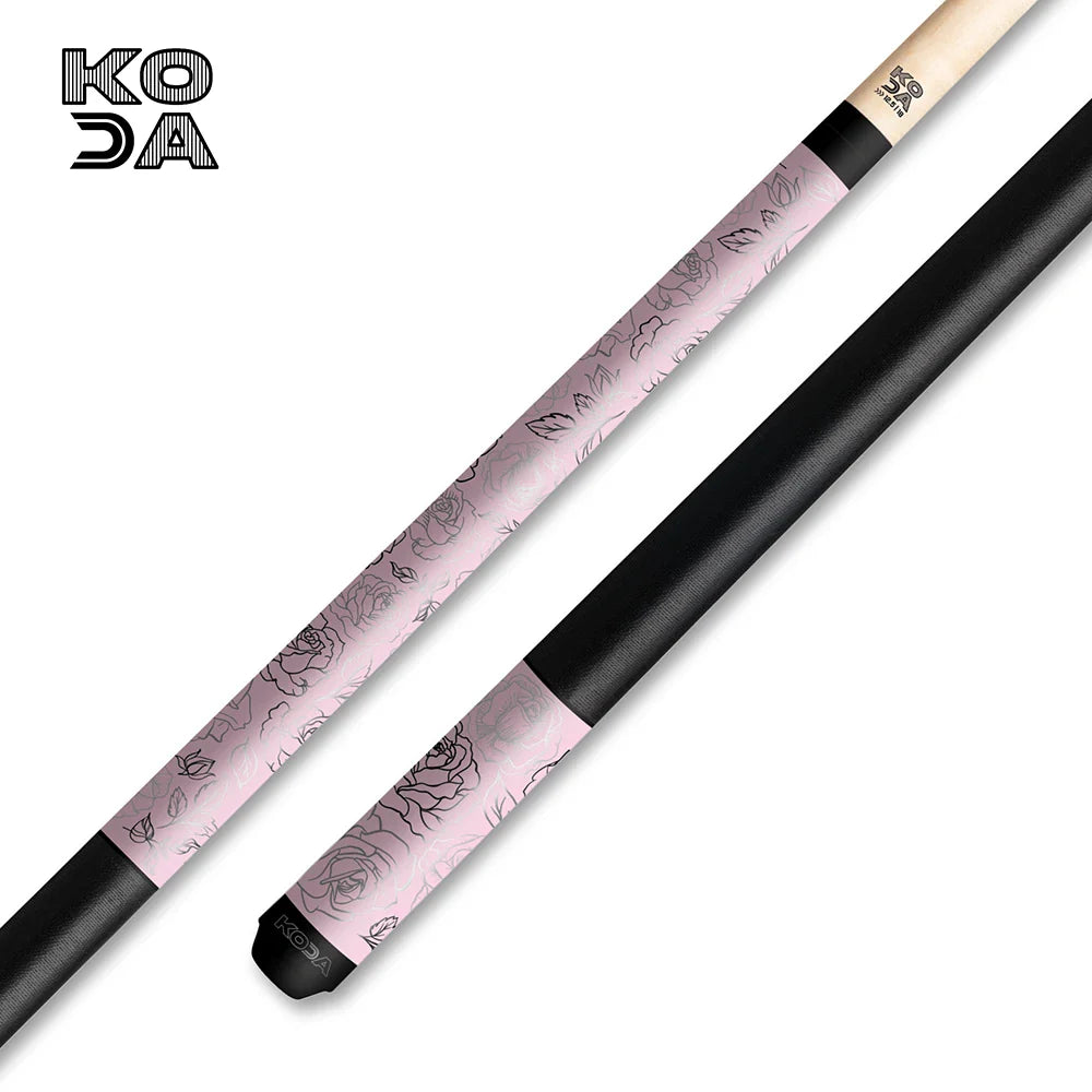 KODA Rose-Embellished Billiard Cue Stick