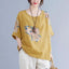 Korean Cotton Hemp Summer Half Sleeve Top - Effortlessly Stylish Comfort