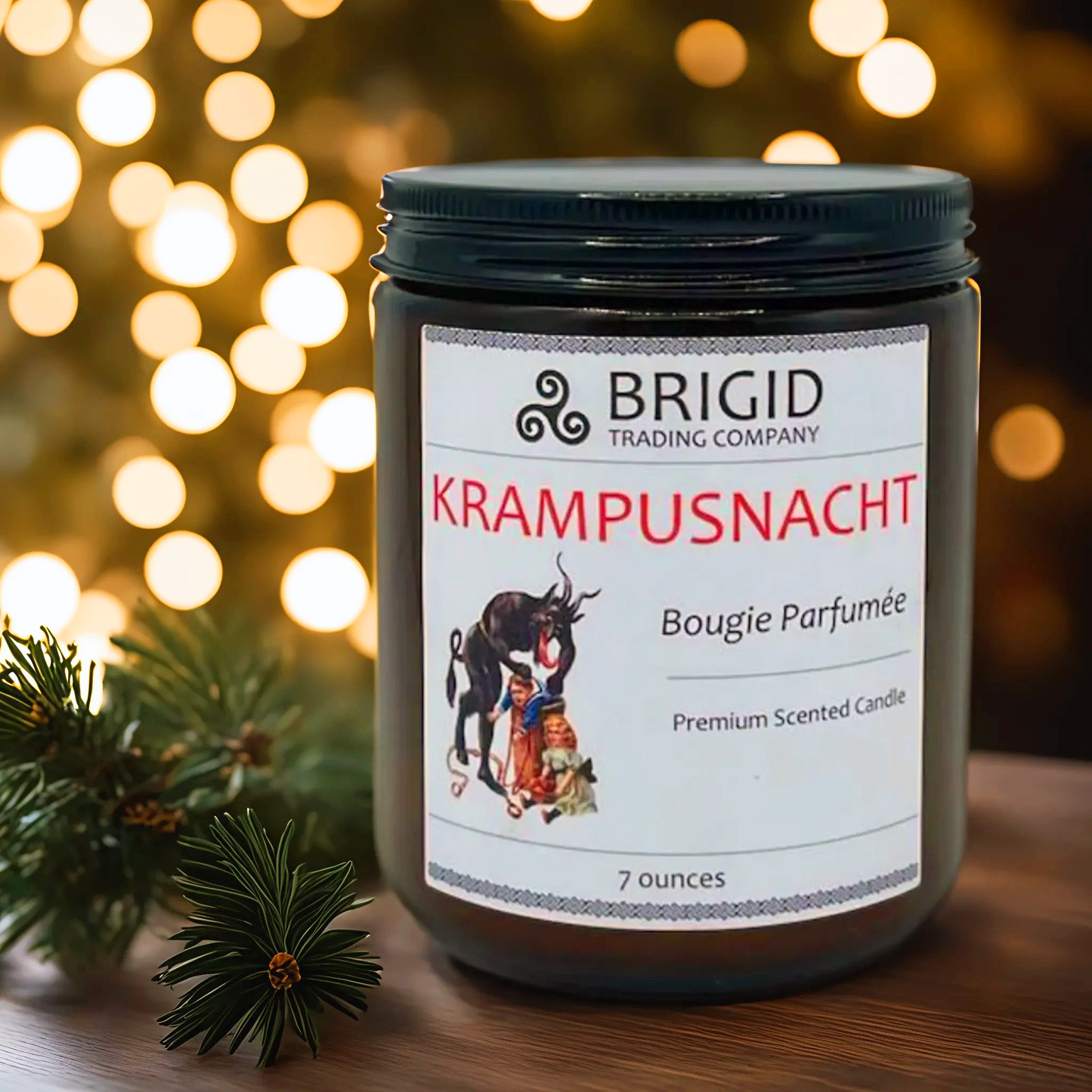 Krampusnacht Premium Soy Candle - Spiced Red Wine, Citrus, Figs & Smoky Aroma - Korvel