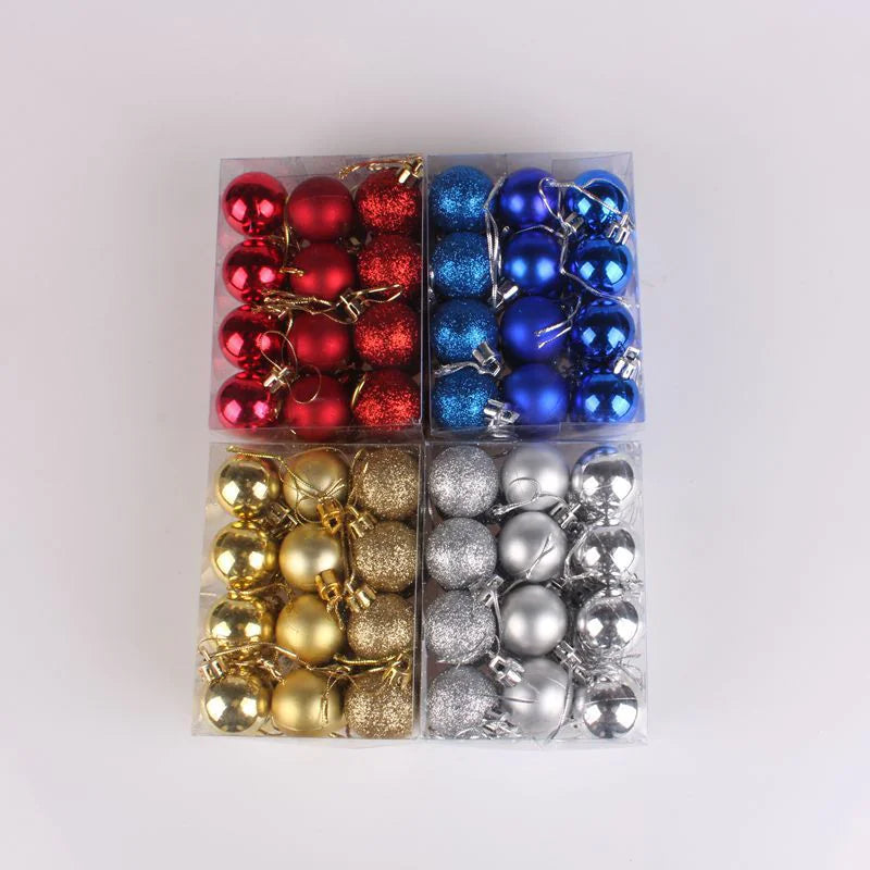 Adornos de Árbol de Navidad Elegantes - Set de 24