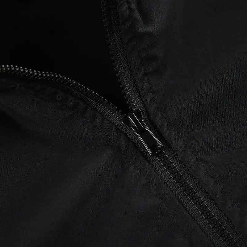 Chic Cropped Zipper Jacket