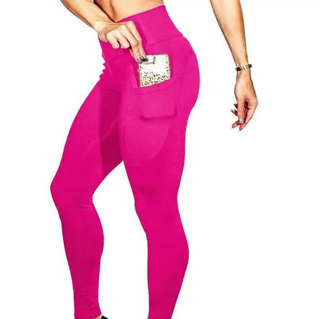 Pantalones de Yoga y Correr Premium con Bolsillo Lateral