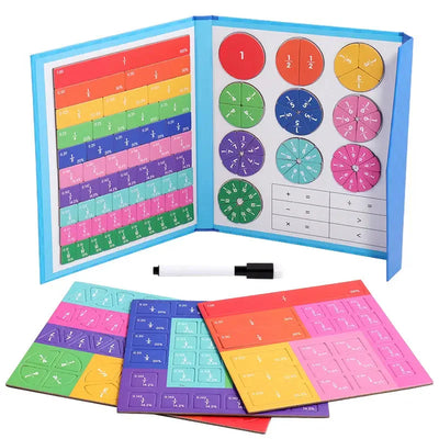 Jouets d'apprentissage des fractions magnétiques pour enfants