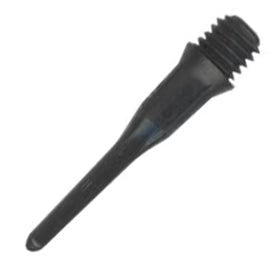 Premium L-Style Short Lip Soft Tip Points - Black (50 Pack) - Korvel