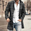 Manteau en Tweed à Col Montant pour Hommes