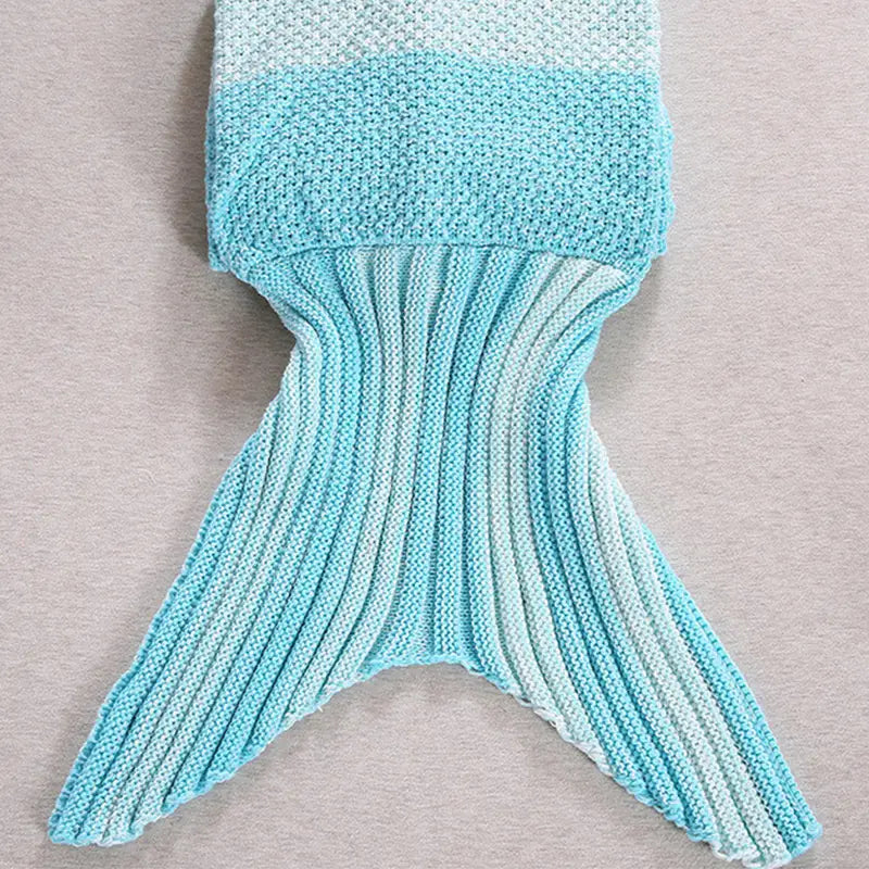 Striped Mermaid Blanket for Cozy Living Spaces