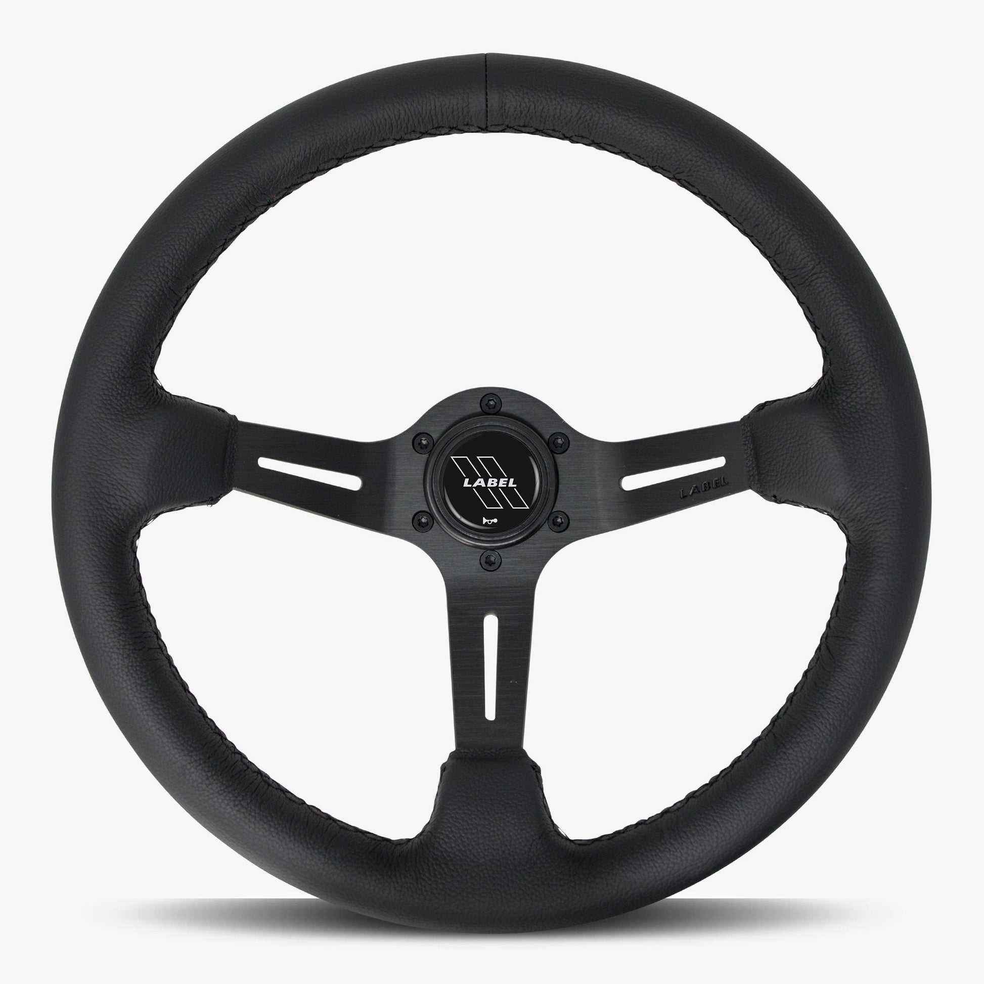 Le Mans Steering Wheel | Premium Black Leather & Anodized Finish - Korvel