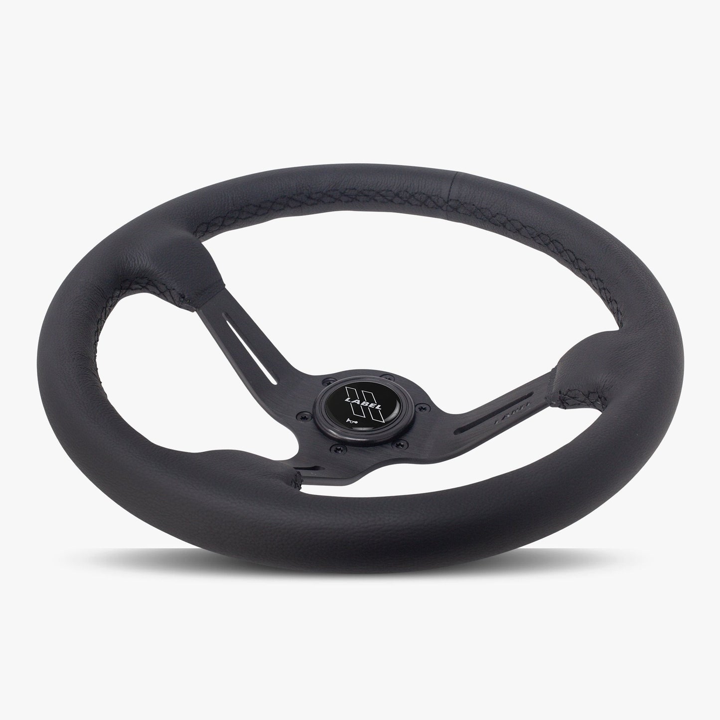 Le Mans Steering Wheel | Premium Black Leather & Anodized Finish - Korvel