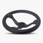 Le Mans Steering Wheel | Premium Black Leather & Bavarian Stitch - Korvel