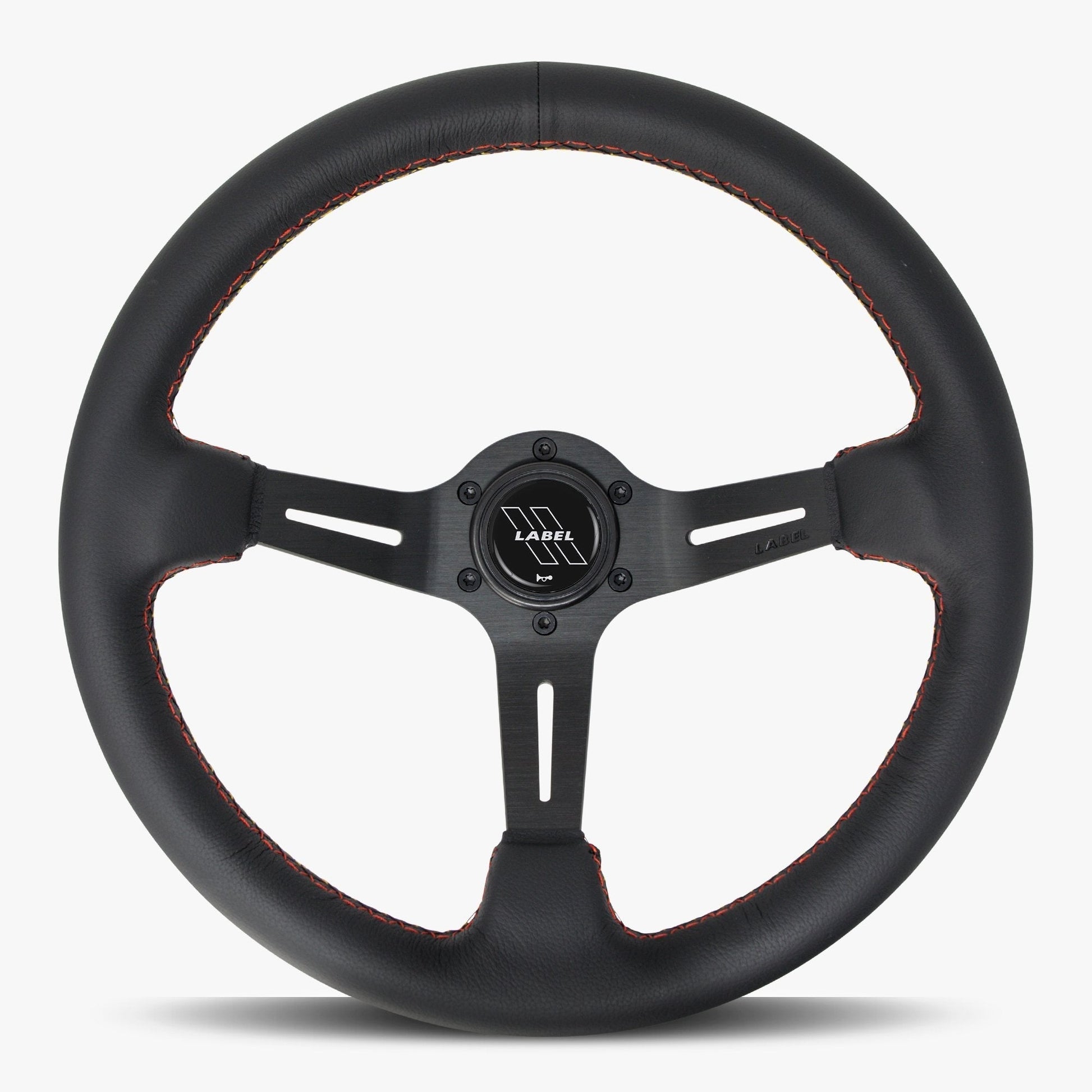 Le Mans Steering Wheel | Premium Black Leather & Anodized Spokes - Korvel
