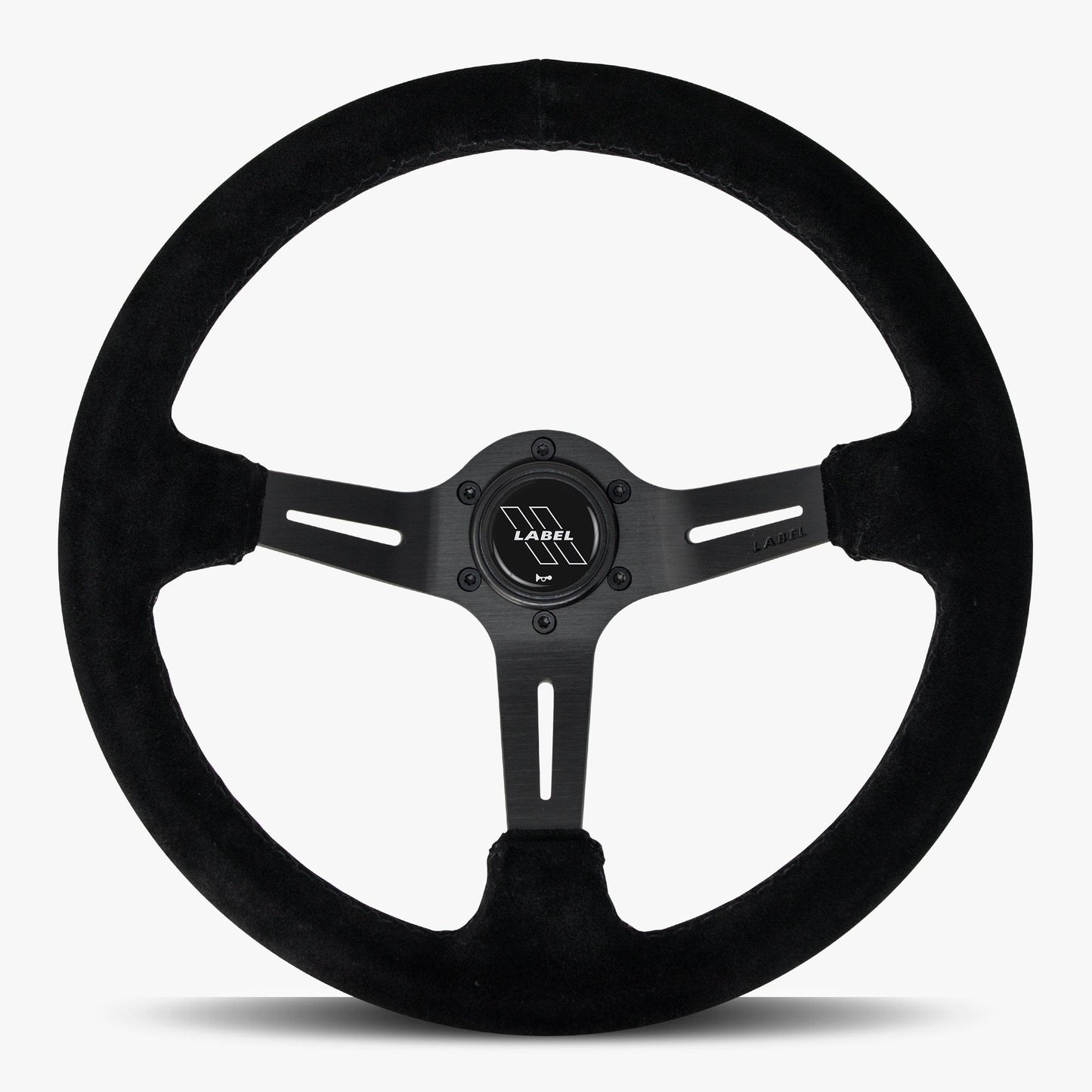 Le Mans Steering Wheel | Black Alcantara | Anodized Spokes | Premium Stitching - Korvel