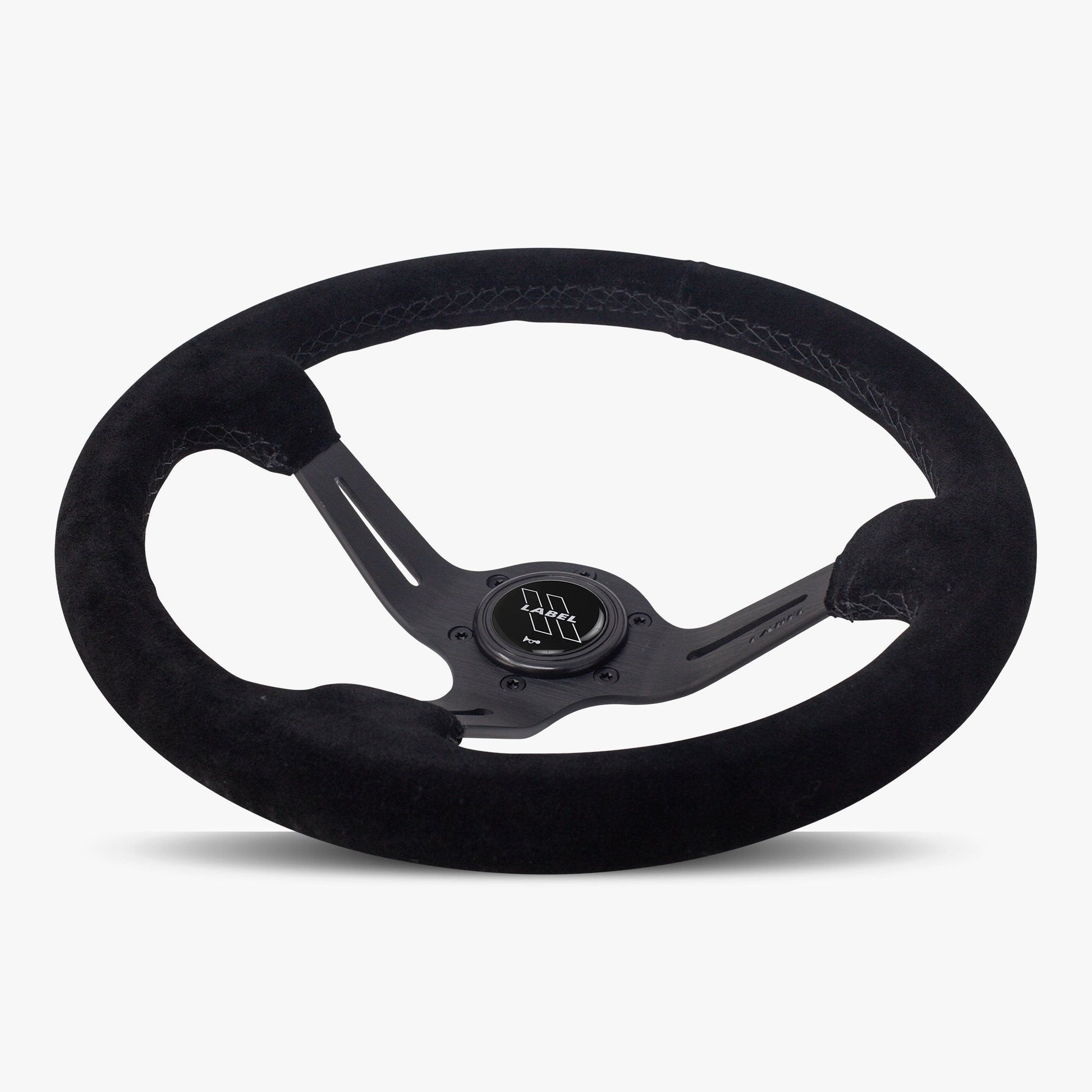 Le Mans Steering Wheel | Black Alcantara | Anodized Spokes | Premium Stitching - Korvel