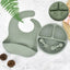 Ensemble de Assiette en Silicone pour Bébé Premium pour une Alimentation Sûre