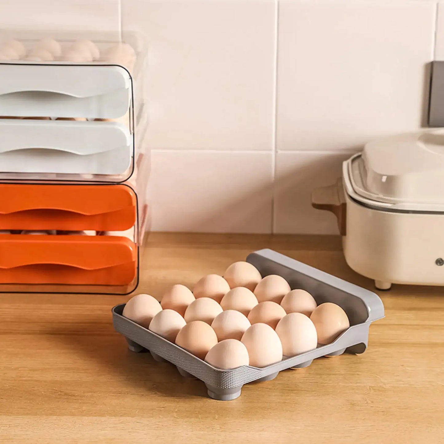 Organizador EggHarbor para un Almacenamiento de Huevos Sin Esfuerzo