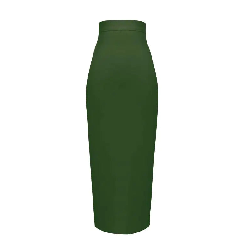 Jupe Bandage Mi-Longue Taille Haute Élégante