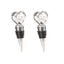 Juego de dos elegantes tapones para vino Hearty Wines