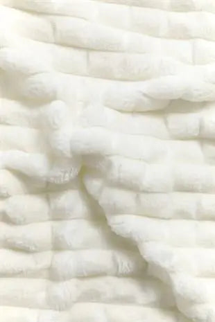 Merinos Modern Line 3 Piece Double Blanket Set - Bone