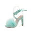 Feather Women High Heels - Elegant and Chic Footwear