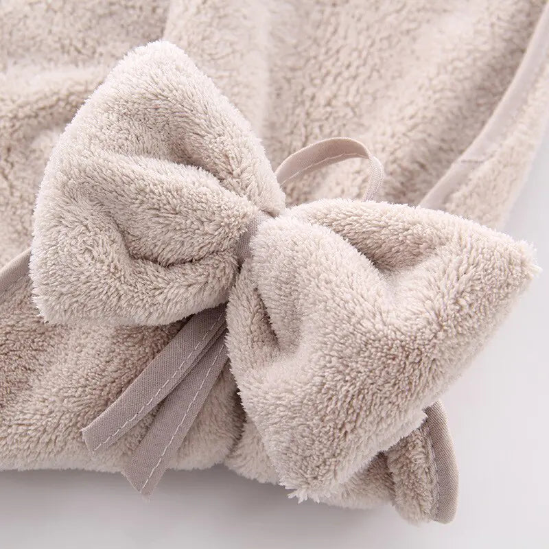 Microfiber Soft Quick Dry Bowknot Hand Towels