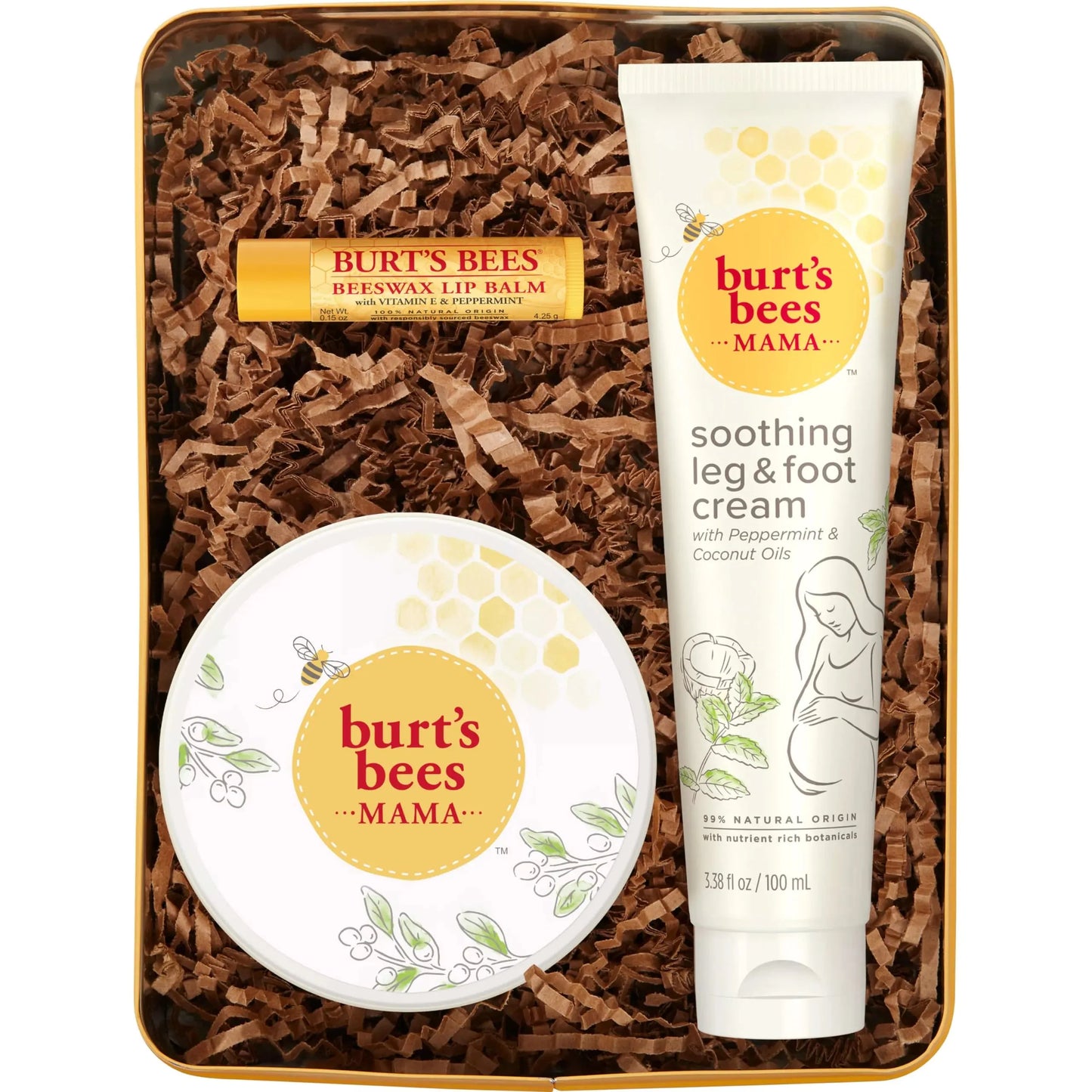 Conjunto de Regalo de Esenciales para el Embarazo de Burt's Bees - Trío de Cuidado de la Piel Nutrit