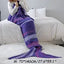 Striped Mermaid Blanket for Cozy Living Spaces