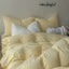 Light Yellow Soft Quilted Bed Sheet