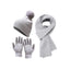 Ensemble écharpe, bonnet et gants 3-en-1 d'hiver confortable