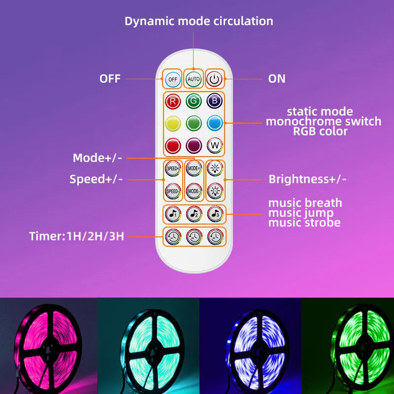 Luces LED Wi-Fi inteligentes con colores personalizables