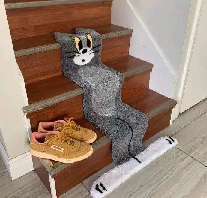 Whimsical Cartoon Carpet for Bathroom Decor