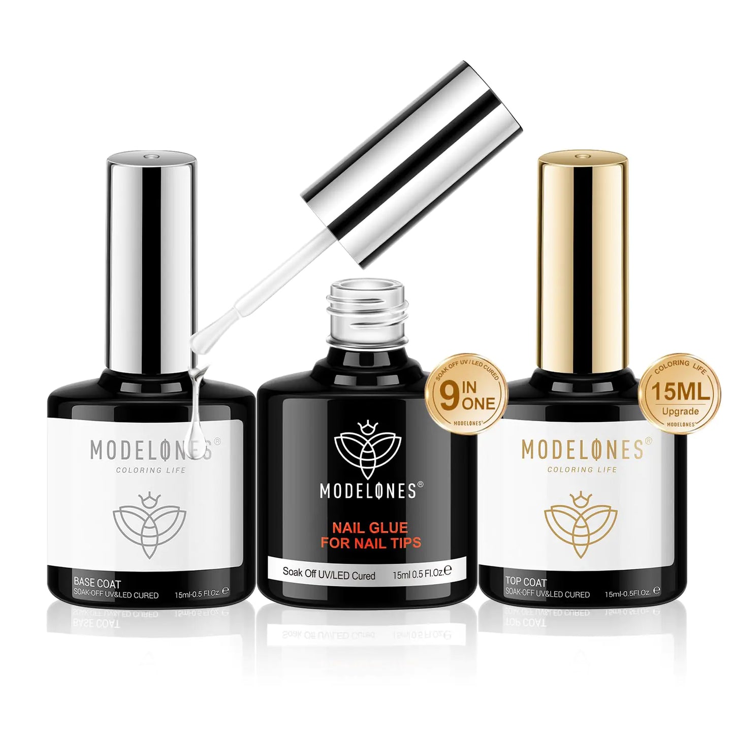 Modelones 9-in-1 Nail Glue & Gel Nail Kit