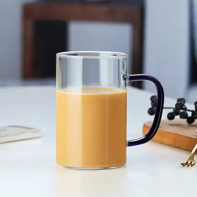 Taza de Vidrio Transparente Elegante para Cualquier Bebida