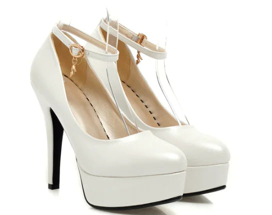 Chaussures de club élégantes à talons hauts et imperméables pour femmes