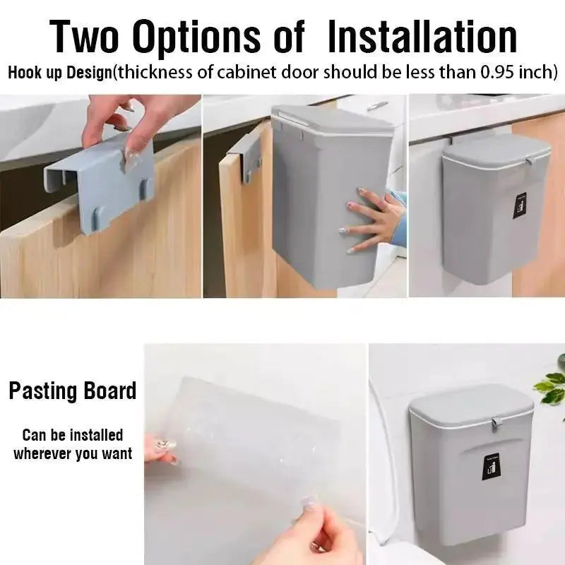 Poubelle Murale Compacte pour l'Organisation de la Cuisine