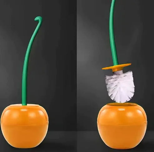 Cherry Toilet Brush Set - Stylish and Functional Cleaning Tool