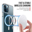 Luxury Plating Clear Magnetic Wireless Charger Case