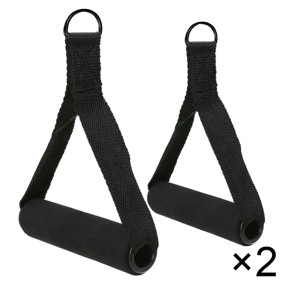 Premium Nylon Tricep Rope Cable Handles Set